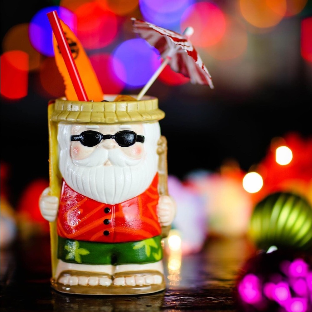 BeachBum Berry - Sippin’ Santa Ceramic Surfin’ Santa Cup/ Tiki Mug